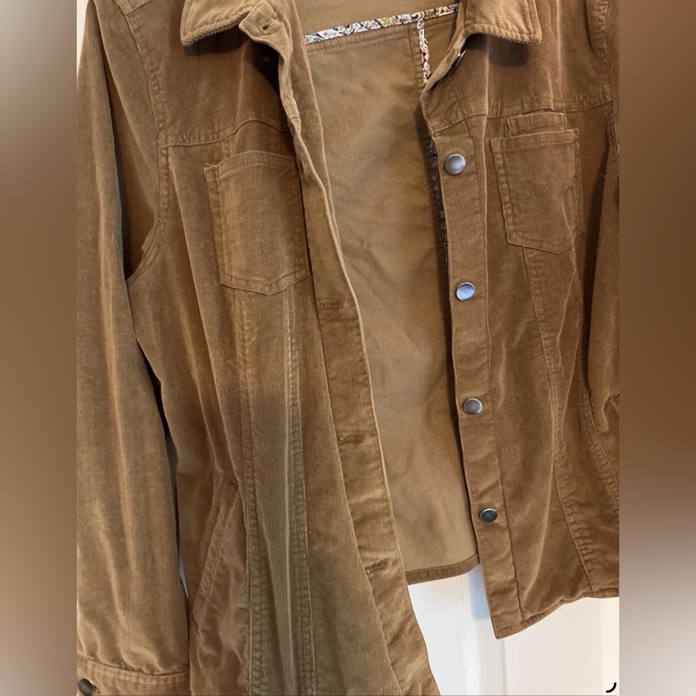 JM Collections Beige Casual Jacket ~ Size 16 ~ Women’s ~ JM Collections Tan Coat - Picture 6 of 8